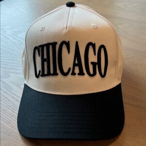 Like New - Chicago Puff Black and White Cap - OS
